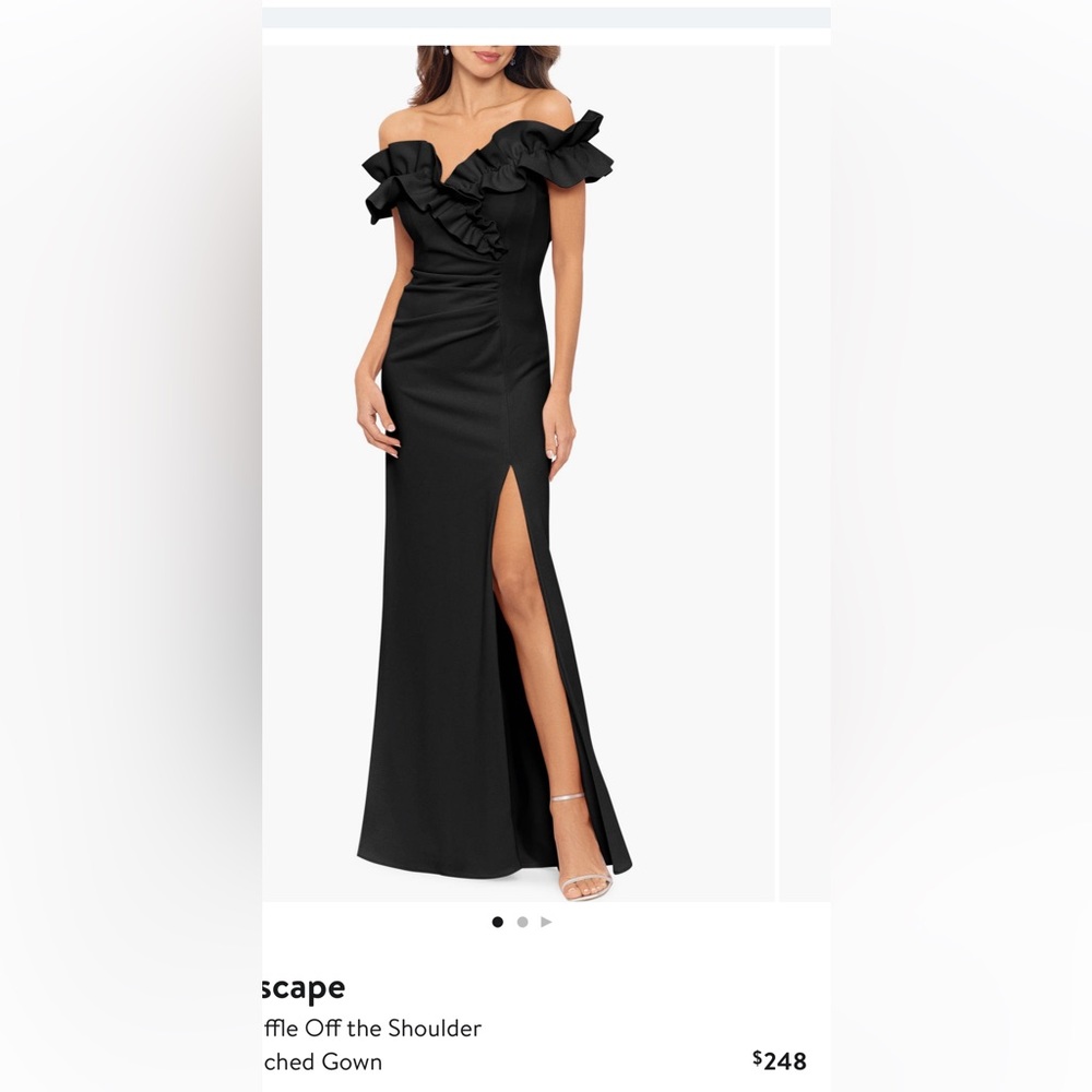 Black evening gown
